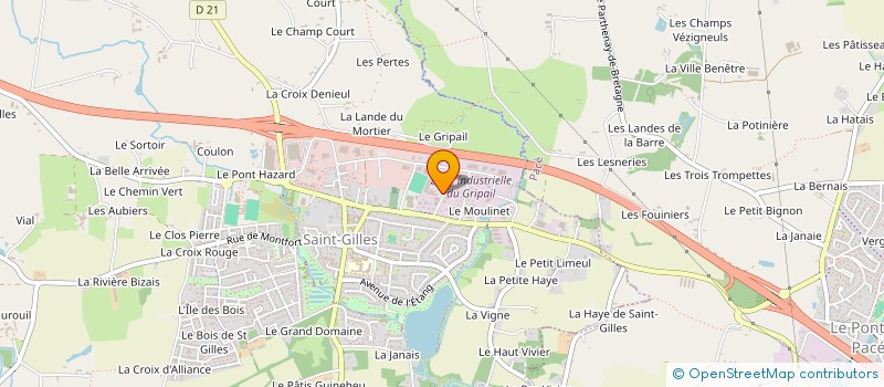 localisation de l'entreprise SOCIETE RENNAISE TUYAUTERIE INDUSTRIELLE à SAINT-GILLES