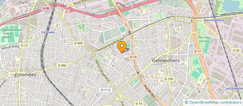 localisation de l'entreprise SOCIETE RESEAUX TELECOMS ET TECHNOLOGIE DE L'INFORMATION à ASNIERES-SUR-SEINE