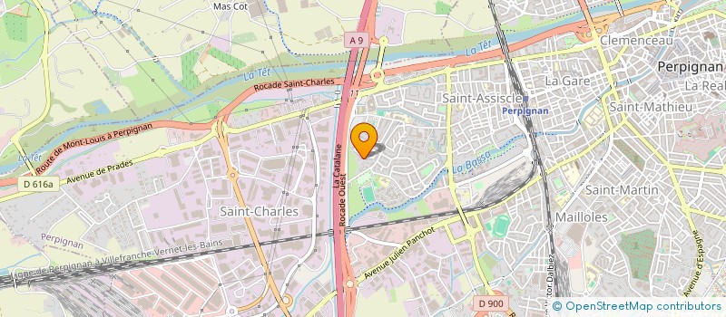 localisation de l'entreprise SOCIETE RESELEC  PERPIGNAN