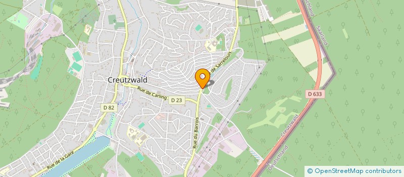 localisation de l'entreprise SOCIETE RESTAURANT L'ECU  CREUTZWALD