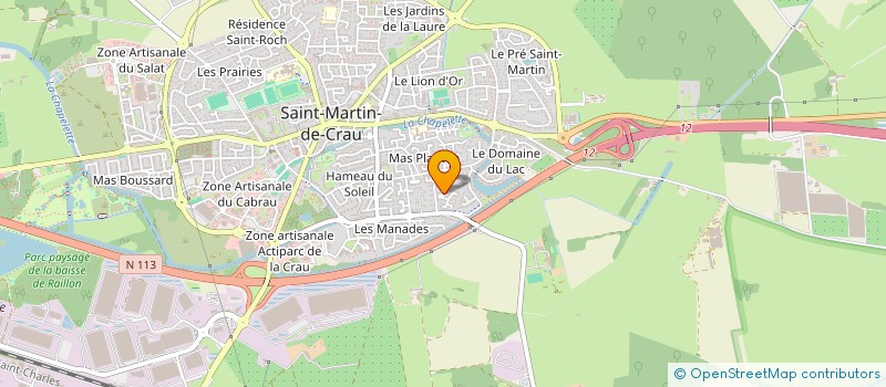 localisation de l'entreprise SOCIETE RESTAURATION ET D'HOTELLERIE à SAINT-MARTIN-DE-CRAU