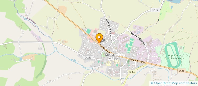 localisation de l'entreprise SOCIETE RESTAURATION RAPIDE HUAULME à MESLAY-DU-MAINE