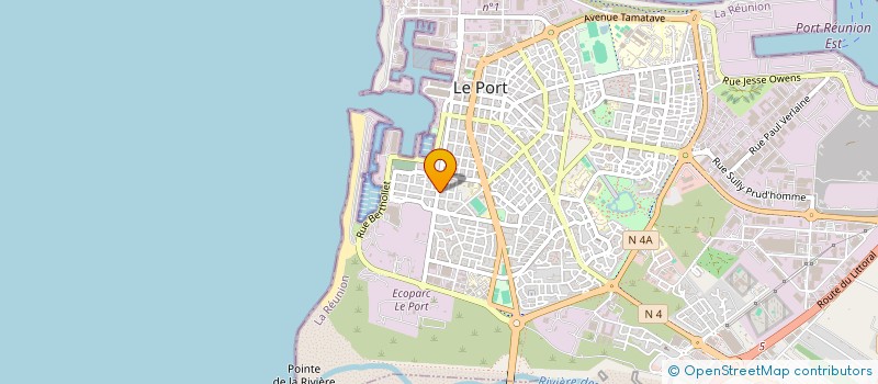 localisation de l'entreprise SOCIETE REUNIONNAISE D'ELECTRONIQUE NAVALE à LE PORT