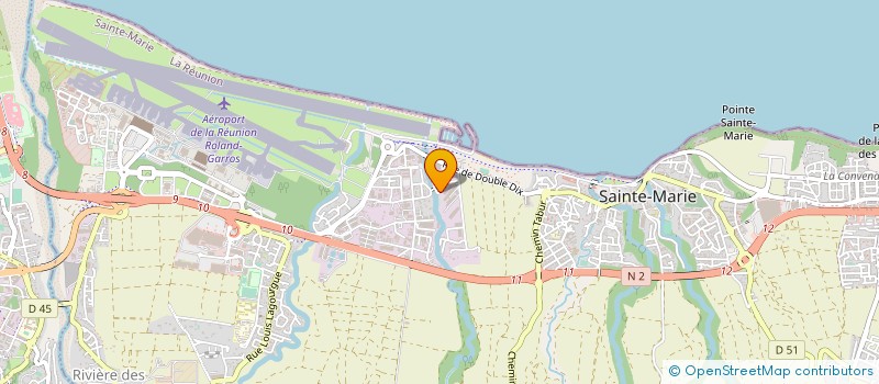 localisation de l'entreprise SOCIETE REUNIONNAISE DE PRODUITS INDUSTRIELS  SAINTE-MARIE