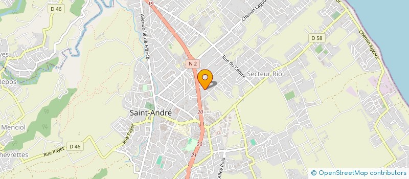 localisation de l'entreprise SOCIETE REUNIONNAISE DE TRANSPORT ET TERRASSEMENT à SAINT-ANDRE