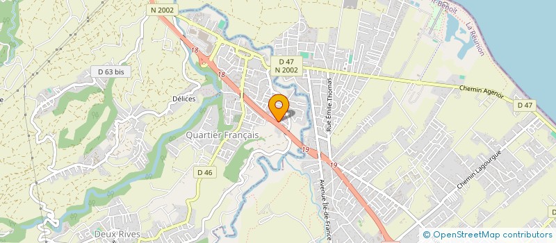 localisation de l'entreprise SOCIETE REUNIONNAISE PLOMBERIE SANITAIRE DE L'EST SARL  SAINTE-SUZANNE