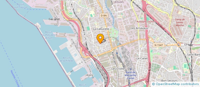 localisation de l'entreprise SOCIETE REVETEMENT CARRELAGE à MARSEILLE