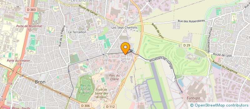 localisation de l'entreprise SOCIETE RHODANIENNE D'APPLICATION INFORMATIQUE - SRA INFORMATIQUE  BRON