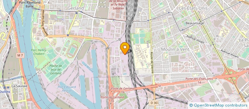 localisation de l'entreprise SOCIETE RHODANIENNE D'INFORMATIQUE PERIPHERIQUE RIP-TESSI  LYON