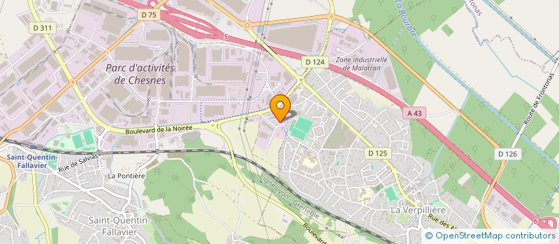 localisation de l'entreprise SOCIETE RHODANIENNE DE TOPOGRAPHIE-SRT à SAINT-QUENTIN-FALLAVIER
