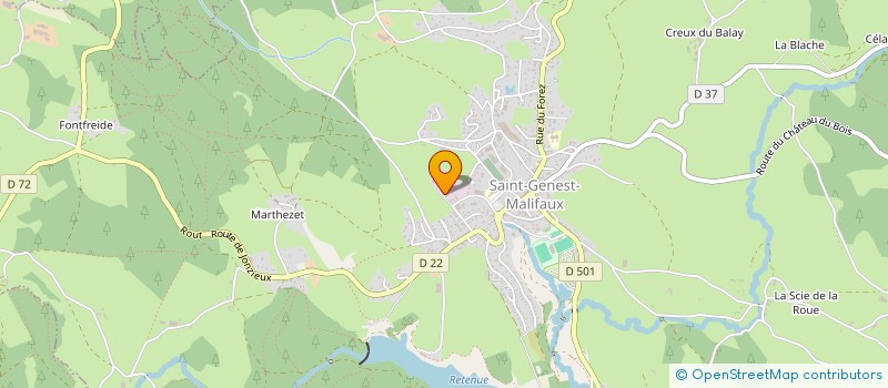 localisation de l'entreprise SOCIETE RHONE ALPES TRAVAUX PUBLICS EN ABREGE SRATP  SAINT-GENEST-MALIFAUX