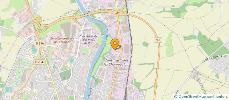 localisation de l'entreprise SOCIETE RIBEIRO à AUXERRE