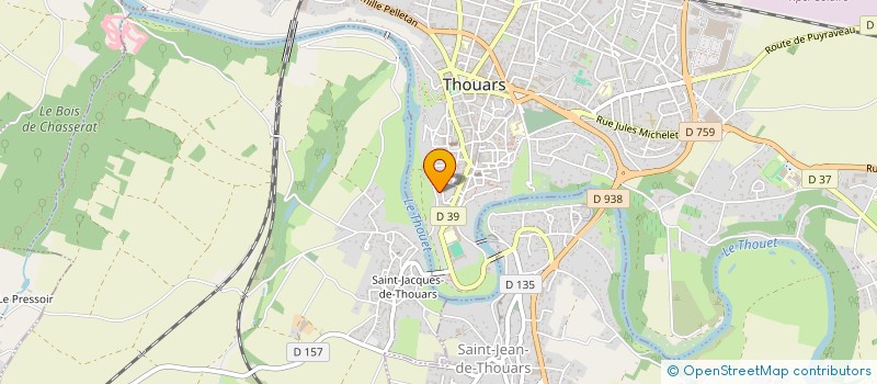 localisation de l'entreprise SOCIETE RIVAL IMMOBILIERE à THOUARS