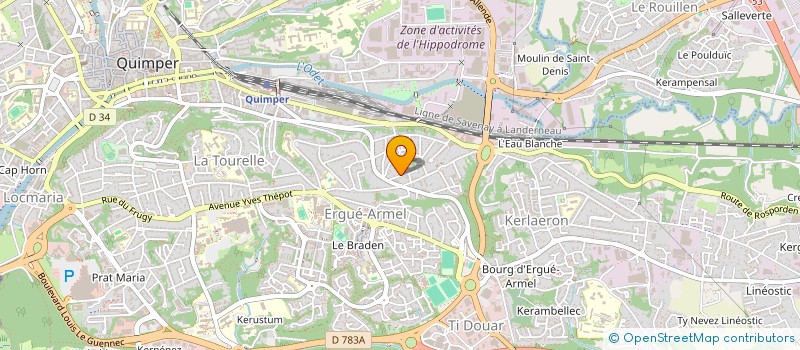 localisation de l'entreprise SOCIETE RIVALIN à QUIMPER