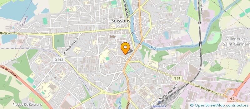 localisation de l'entreprise SOCIETE RIVES à SOISSONS