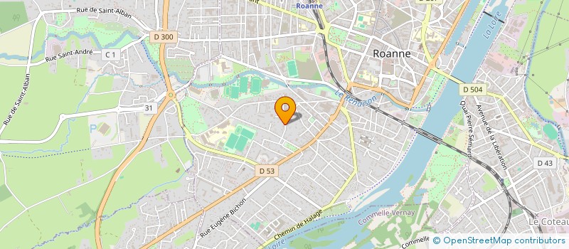 localisation de l'entreprise SOCIETE ROANNAISE DE REPRODUCTION à ROANNE