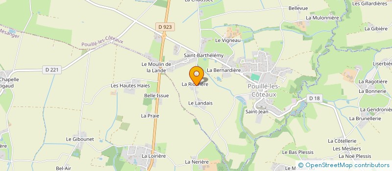 localisation de l'entreprise SOCIETE ROBERT D'EXPLOITATION ET TRAVAUX AGRICOLES ET PAR ABREVIATION : SORETA à POUILLE-LES-COTEAUX