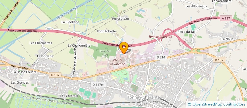 localisation de l'entreprise SOCIETE ROCHEFORTAISE DE DEMENAGEMENTS  TONNAY-CHARENTE