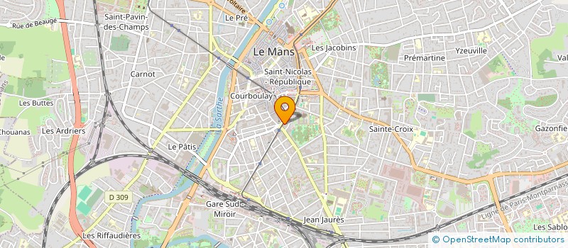 localisation de l'entreprise SOCIETE RODY  LE MANS