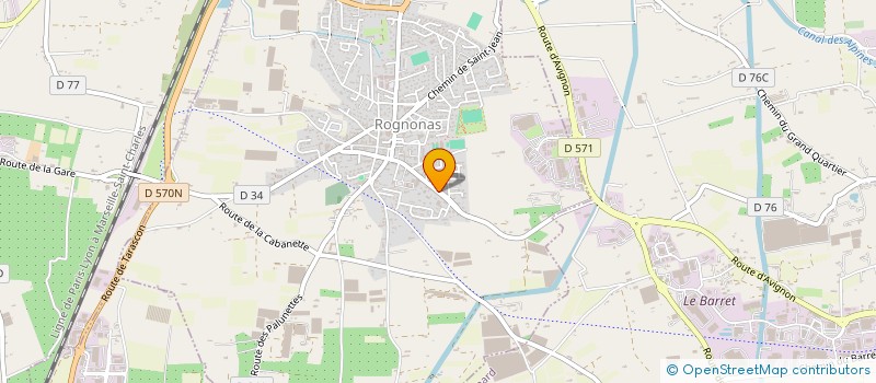 localisation de l'entreprise SOCIETE ROGNONAS CONTROLE AUTO  ROGNONAS