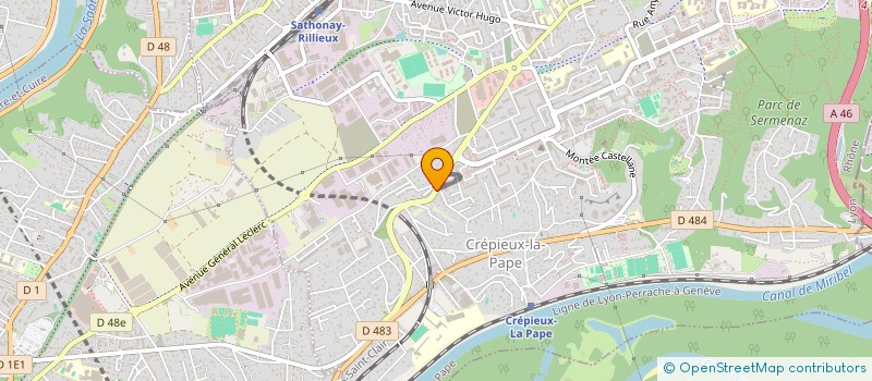 localisation de l'entreprise SOCIETE ROSSI ET FRERES  RILLIEUX-LA-PAPE