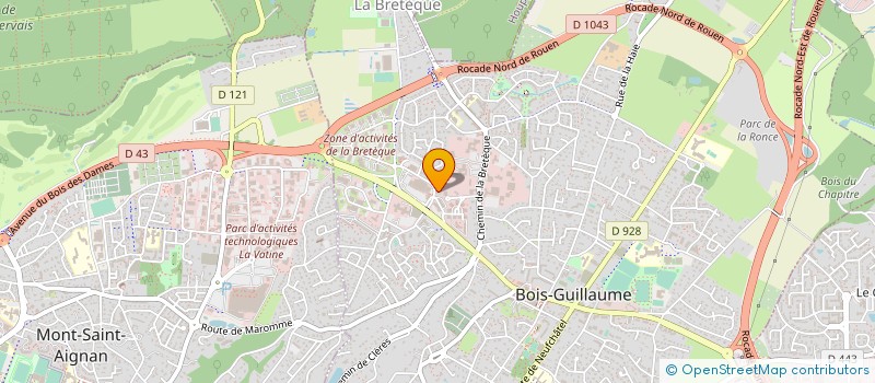 localisation de l'entreprise SOCIETE ROUENNAISE DE COIFFURE ET D'ESTHETIQUE à BOIS-GUILLAUME