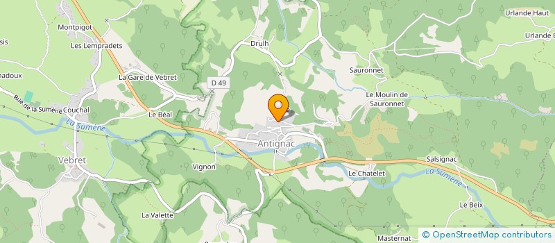 localisation de l'entreprise SOCIETE ROUTIERE DU MASSIF CENTRAL ET DU LIMOUSIN à VEBRET