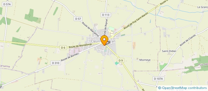 localisation de l'entreprise SOCIETE ROUTIERE ET DE TRAVAUX PUBLICS à CLEON D'ANDRAN