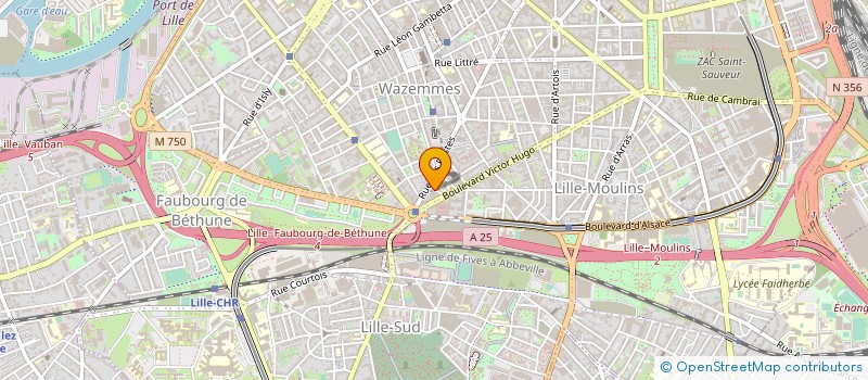 localisation de l'entreprise SOCIETE ROUZE à LILLE