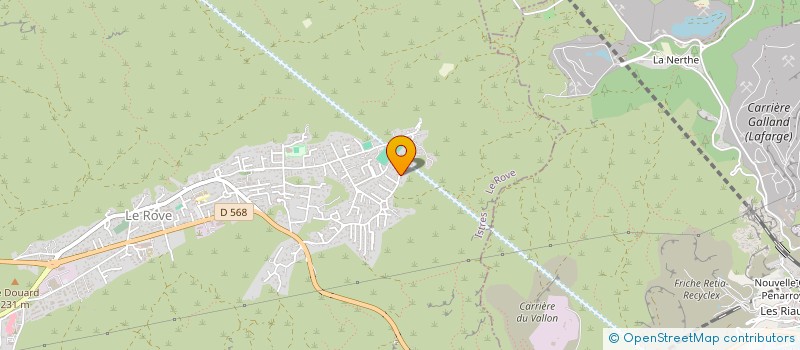 localisation de l'entreprise SOCIETE ROVE BATIMENT  LE ROVE