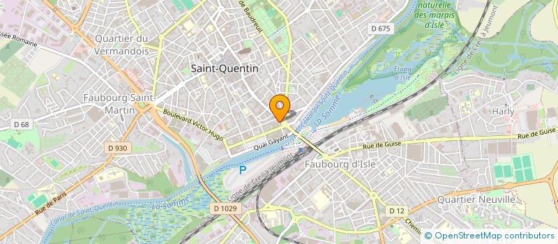 localisation de l'entreprise SOCIETE RUBI ET COMPAGNIE  SAINT-QUENTIN