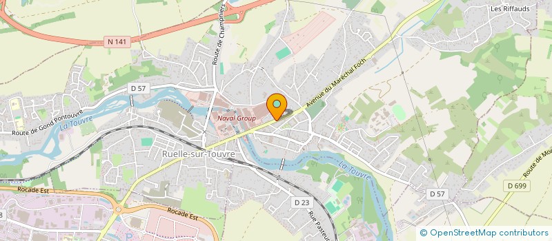 localisation de l'entreprise SOCIETE RUELLOISE DES VIANDES  RUELLE-SUR-TOUVRE