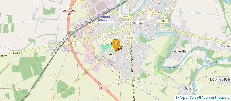 localisation de l'entreprise SOCIETE RUFFECOISE DE DISTRIBUTION à RUFFEC
