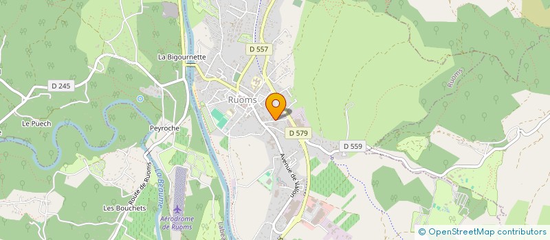 localisation de l'entreprise SOCIETE RUOMSOISE DE CARROSSERIE à RUOMS