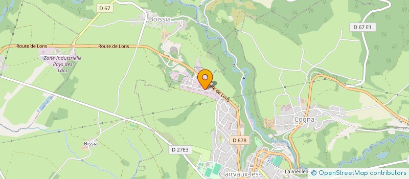 localisation de l'entreprise SOCIETE S.B  CLAIRVAUX-LES-LACS