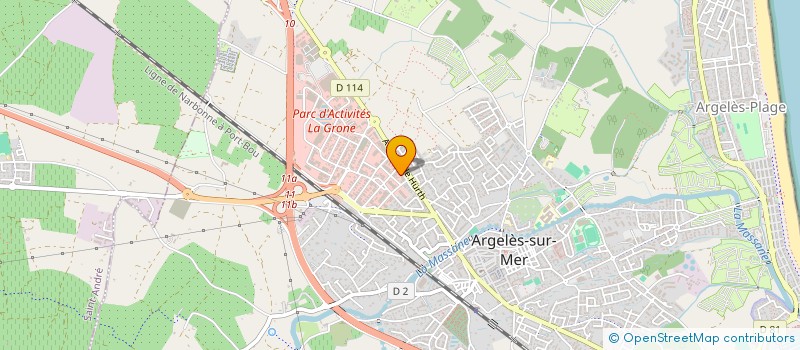 localisation de l'entreprise SOCIETE S.C.V. à ARGELES-SUR-MER