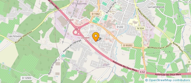 localisation de l'entreprise SOCIETE S D à LANGON