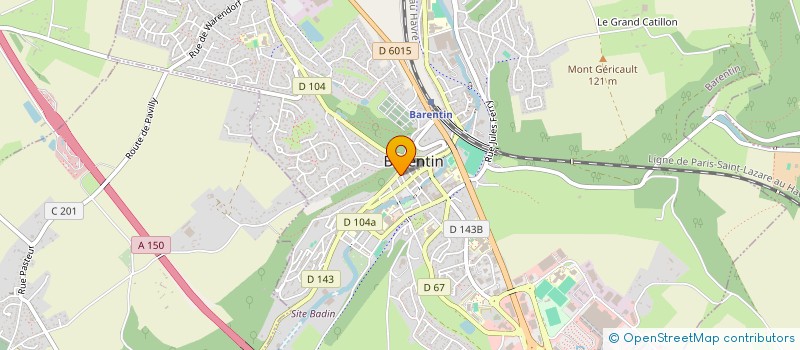 localisation de l'entreprise SOCIETE S. PENEAU  BARENTIN