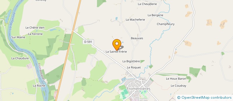 localisation de l'entreprise SOCIETE S. TROHEL  FROMENTIERES