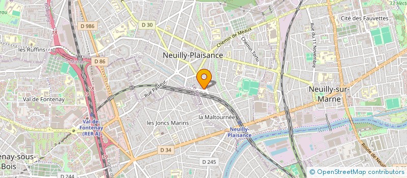 localisation de l'entreprise SOCIETE S V  NEUILLY-PLAISANCE