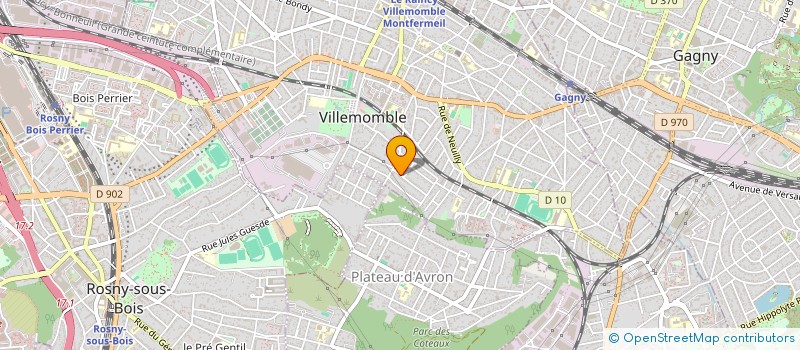 localisation de l'entreprise SOCIETE SADOU ELECTRICITE GENERALE  VILLEMOMBLE