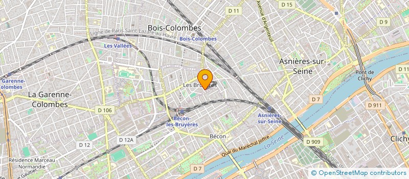 localisation de l'entreprise SOCIETE SAINT ANDRIEU ET ASSOCIES  ASNIERES-SUR-SEINE