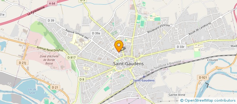 localisation de l'entreprise SOCIETE SAINT-GAUDINOISE DE PEINTURE  SAINT-GAUDENS