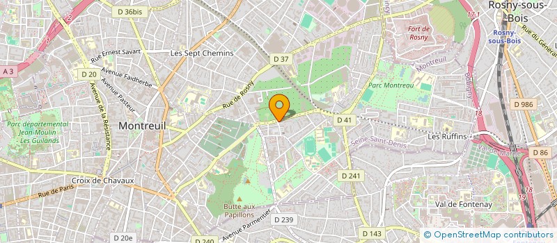 localisation de l'entreprise SOCIETE SAINT JUST à MONTREUIL