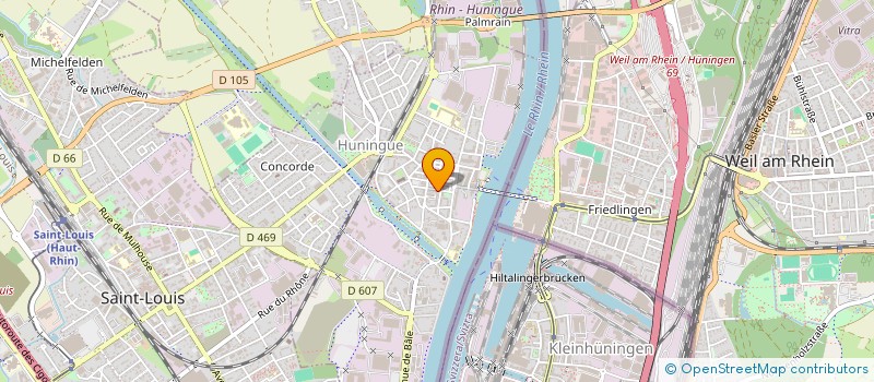 localisation de l'entreprise SOCIETE SAINT-VINCENT DE PAUL, CONFERENCE SAINT-LOUIS DE HUNINGUE  HUNINGUE