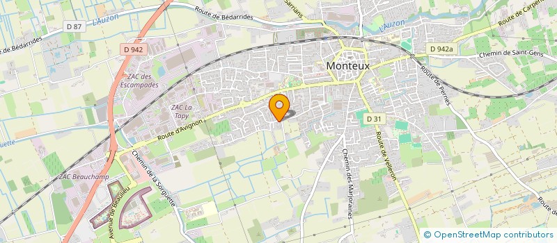 localisation de l'entreprise SOCIETE SANITAIRE DEPANNAGE PLOMBERIE ET CHAUFFAGE  MONTEUX