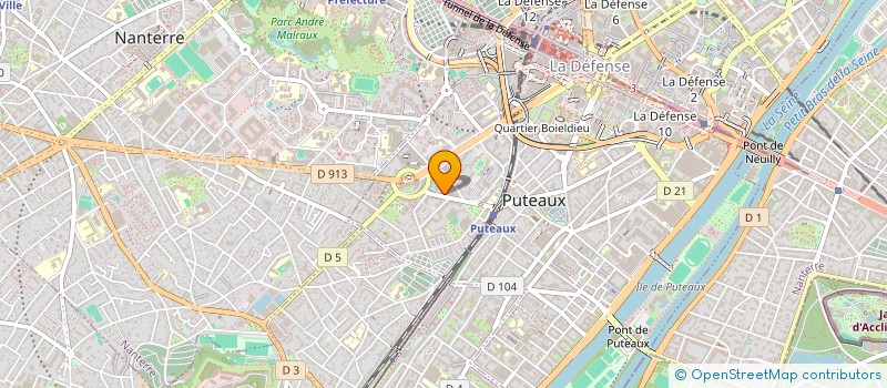 localisation de l'entreprise SOCIETE SANTE BERGERES  PUTEAUX