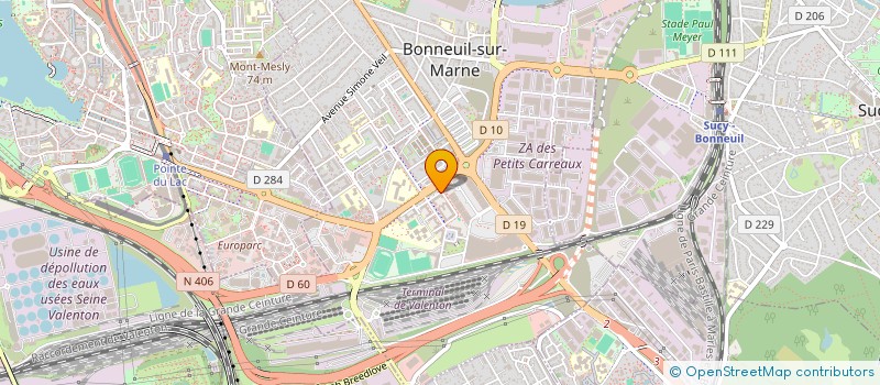 localisation de l'entreprise SOCIETE SANTE SANITAIRE SPORT DITE 3 S  BONNEUIL-SUR-MARNE