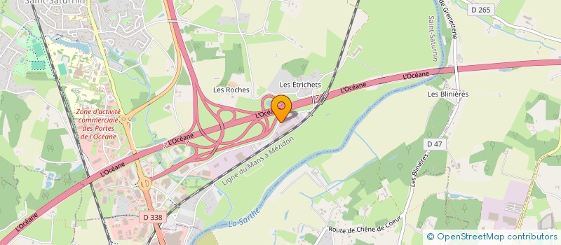 localisation de l'entreprise SOCIETE SARTHOISE DE BATIMENT à SAINT-SATURNIN