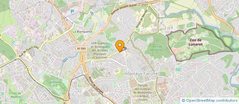 localisation de l'entreprise SOCIETE SAUBATJOU à MONTPELLIER